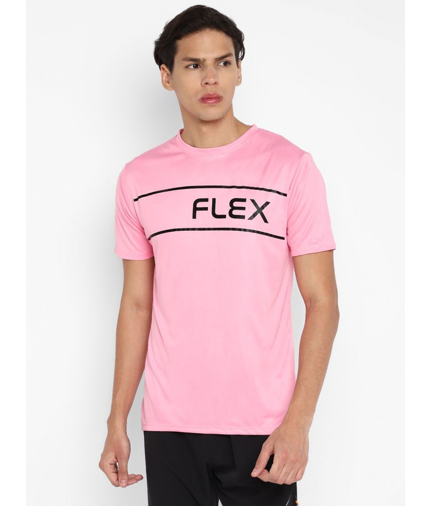     			YUUKI - Pink Polyester Regular Fit Men's Sports T-Shirt ( Pack of 1 )