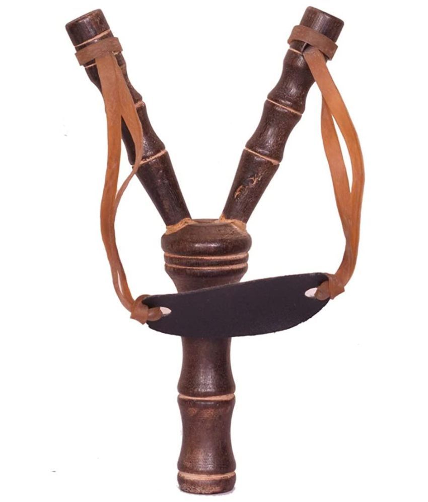 Channapatna toys Wooden Slingshot/Gulel with rubber band for boys (5