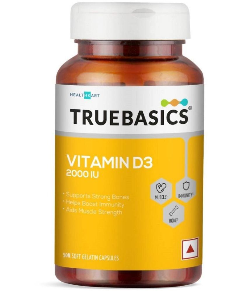 TrueBasics Vitamin D3 2000 IU (50 Capsules)