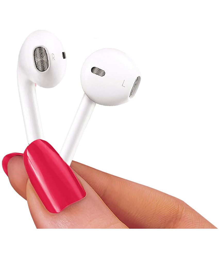     			FINGERS  SoundReflex W5  - White In Ear Wired With Mic Headphones/Earphones White