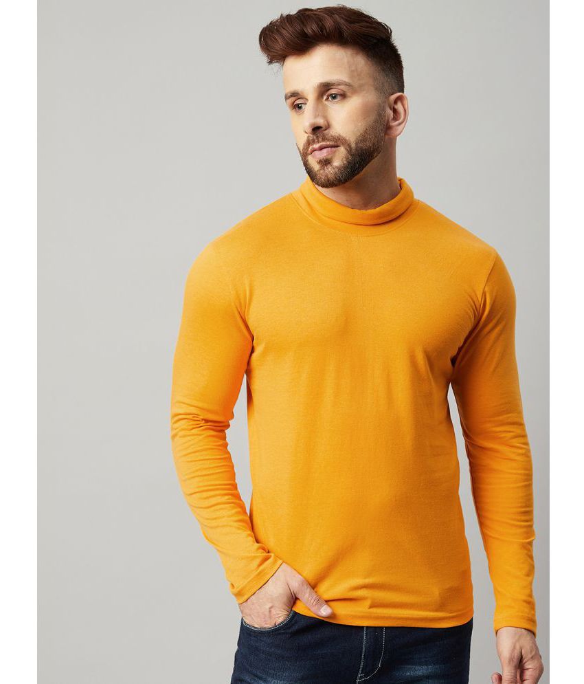     			Gritstones - Yellow Cotton Blend Regular Fit Men's T-Shirt ( Pack of 1 )