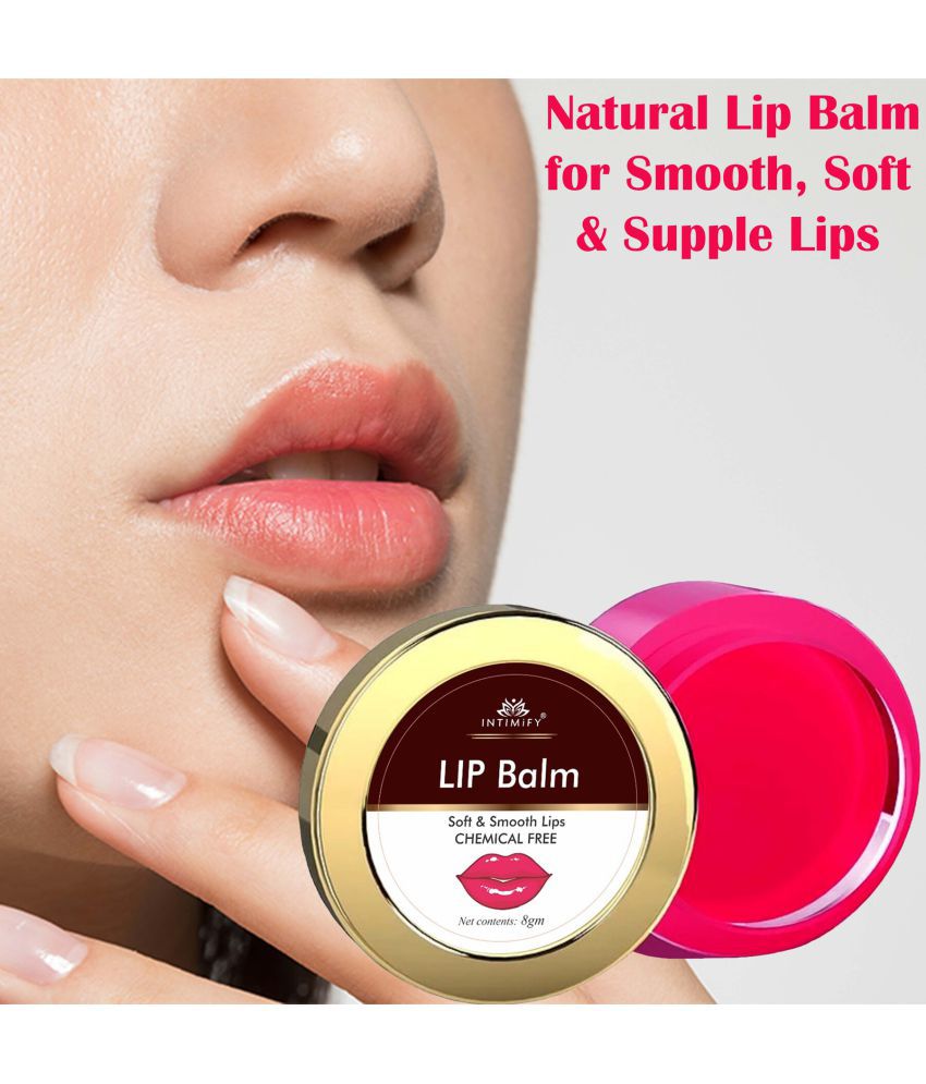     			Intimify Lip Balm, for pink lips, lip gloss balm, beetroot lip balm, lip balm women, lip balm fuit, lip care, pink lip balm, 8 gm