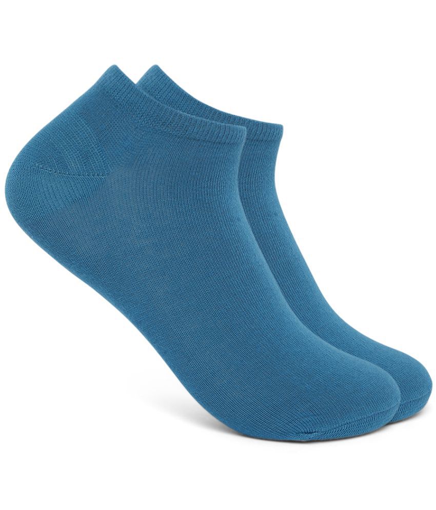     			Smarty Pants - Blue Cotton Women's Ankle Length Socks ( Pack of 2 )