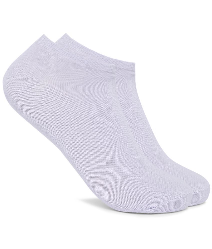     			Smarty Pants - White Cotton Women's Ankle Length Socks ( Pack of 2 )