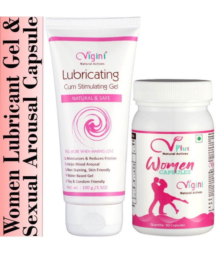 Vigini Natural Actives Sexual Vaginal Anal Lubricant Lubrication Lube Water Based Gel For Women