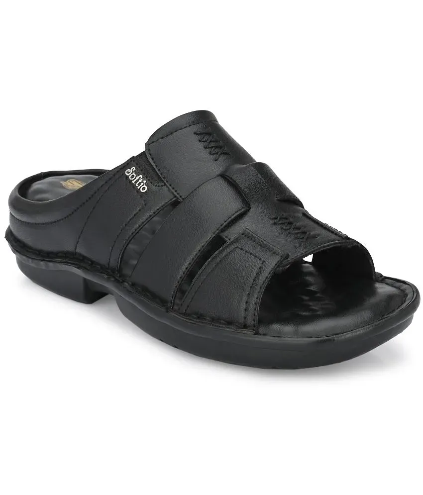 Fausto Black Men s Sandals Buy Fausto Black Men s Sandals