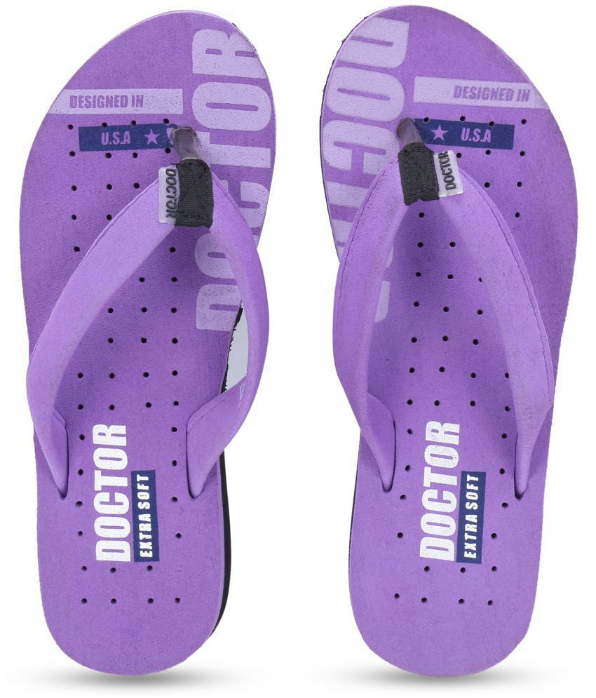     			DOCTOR EXTRA SOFT - Purple Women's Flip Flop