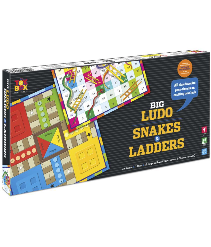     			LUDO AND SNAKES & LADDERS (B) BLACK BOX