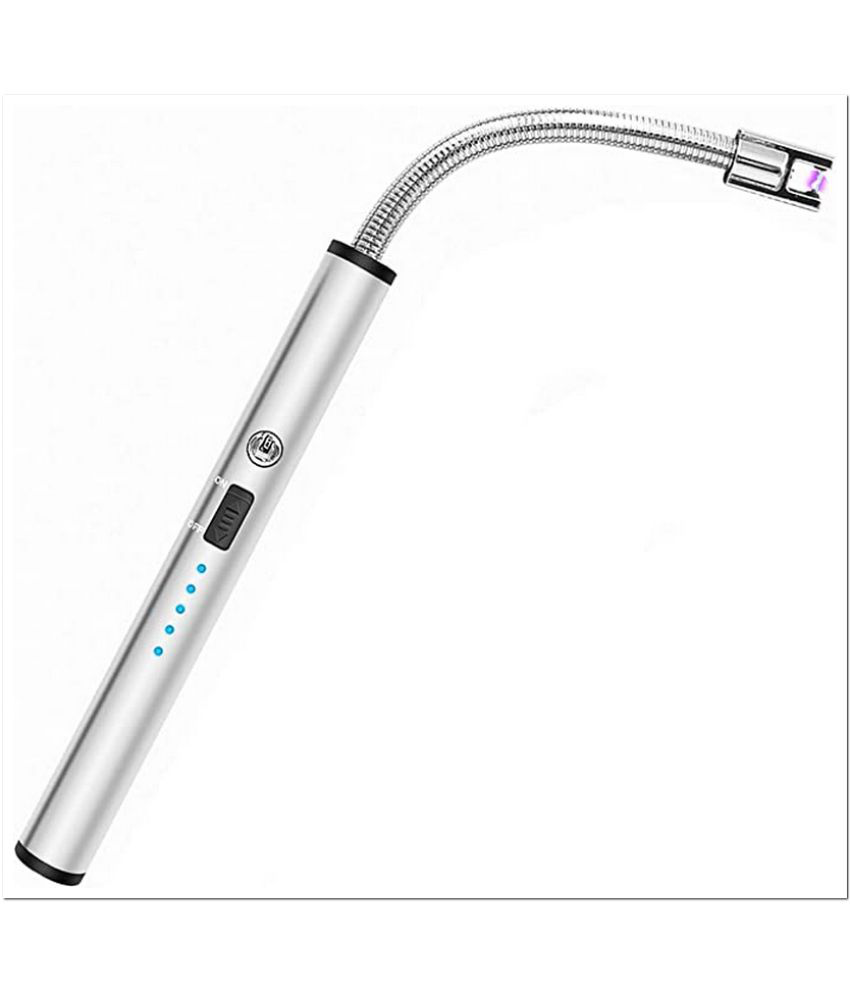     			Candle Lighter, Electric Rechargeable Lighter with LED  Long Flexible Neck USB