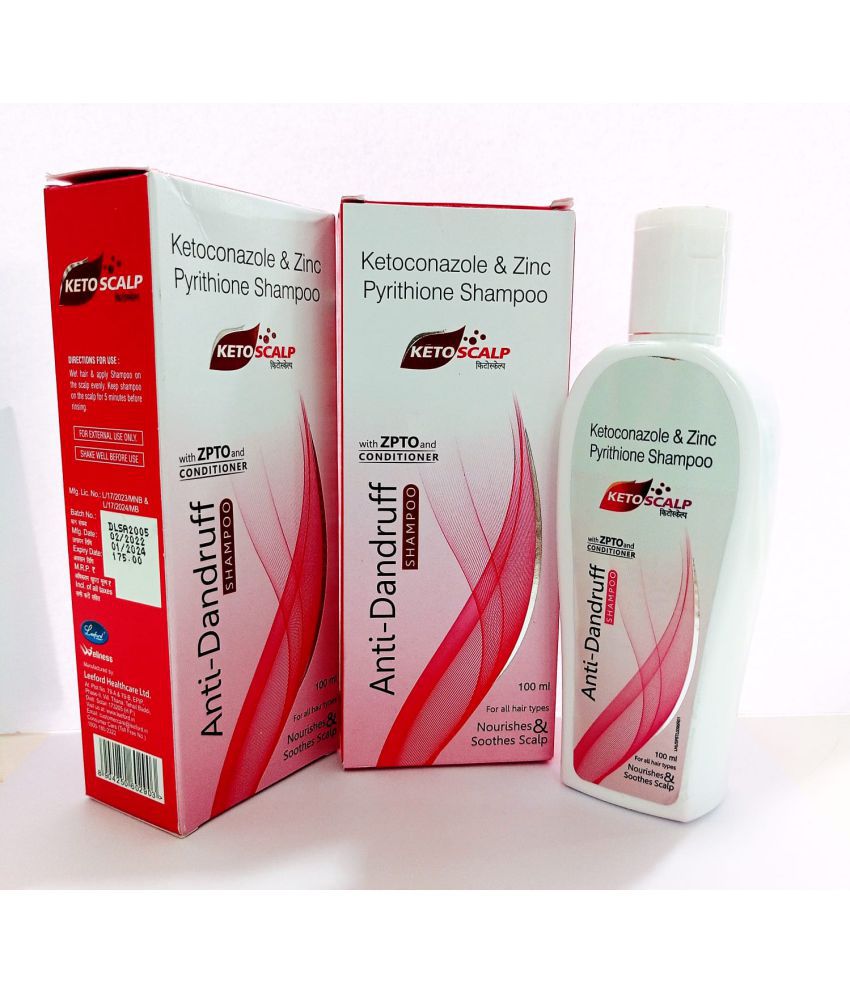    			KETOSCALP ANTI-DANDRUFF SHAMPOO( PACK OF 2) Baby Shampoo 100 ml ( 2 pcs )