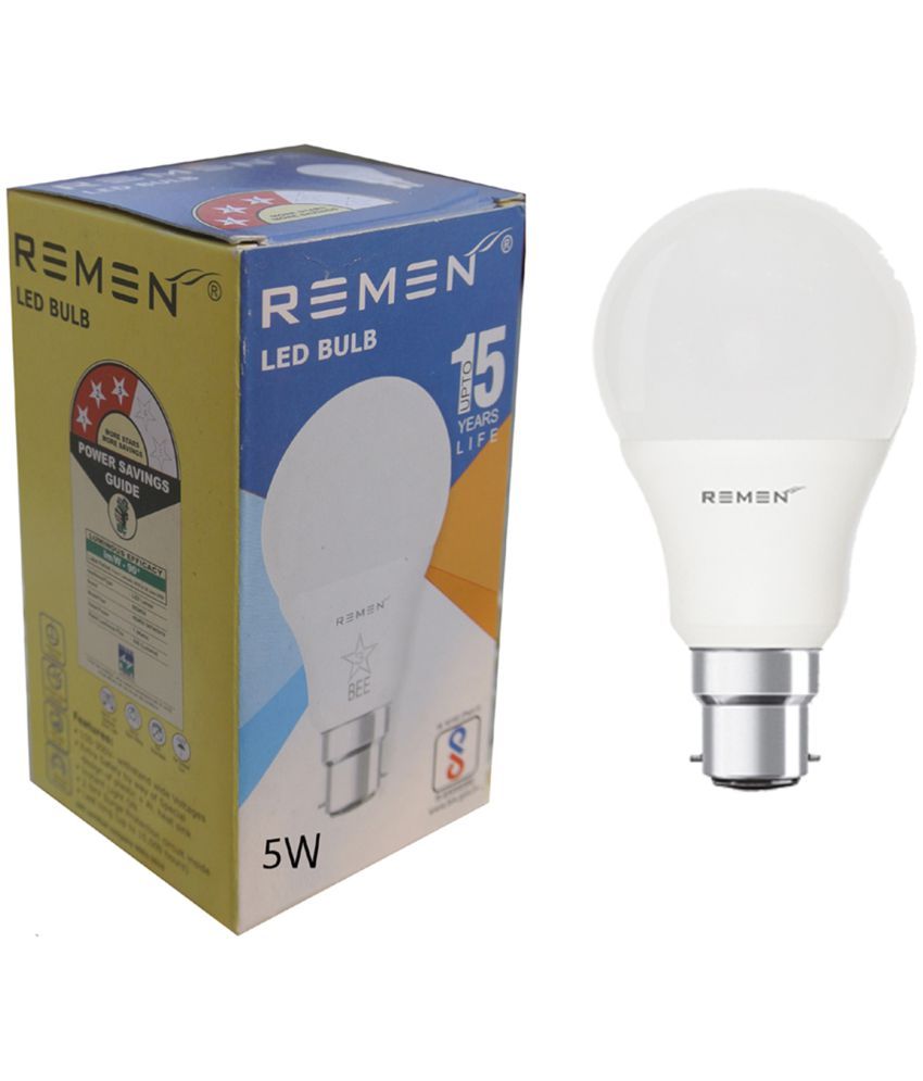 Remen Led Lites - 5W Cool Day Light LED Bulb ( Pack of 8 ): Buy Remen Led Lites - 5W Cool Day Light LED Bulb ( Pack of 8 ) at... 