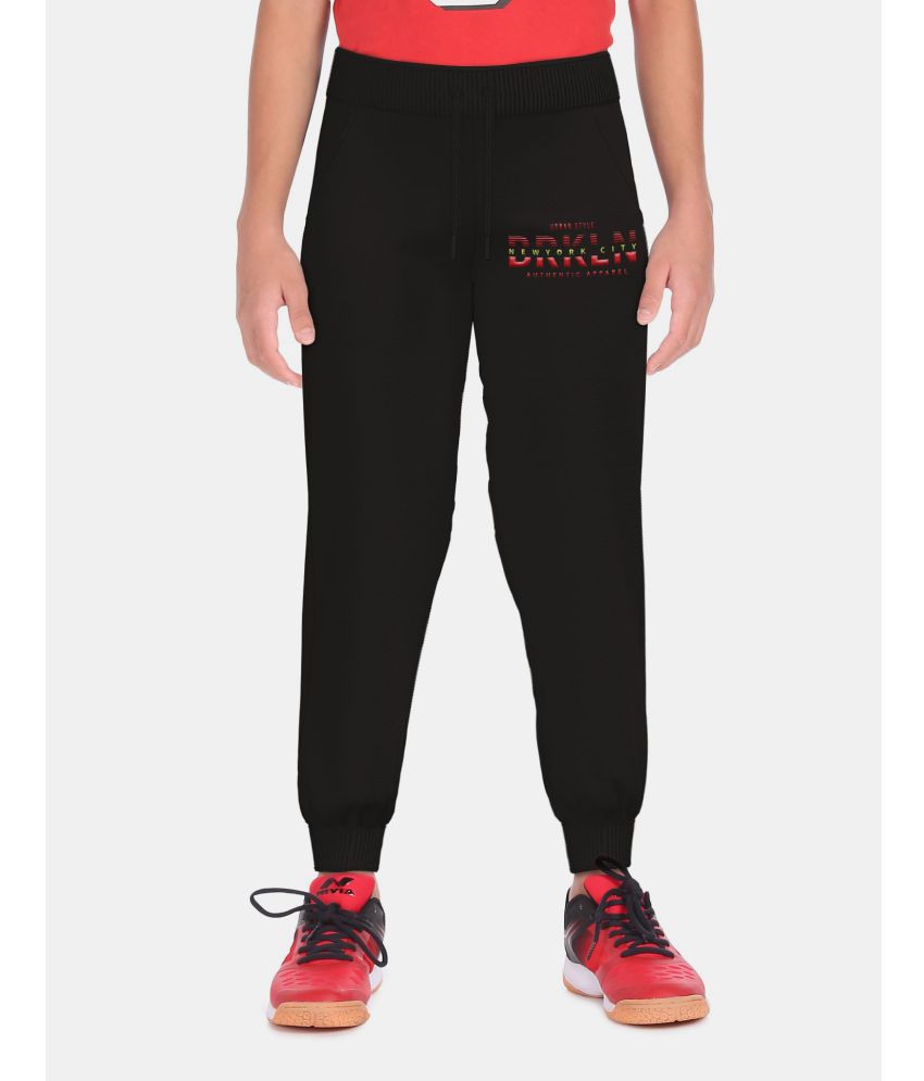     			Ruggers Junior - Black Cotton Blend Boys Trackpant ( Pack of 1 )