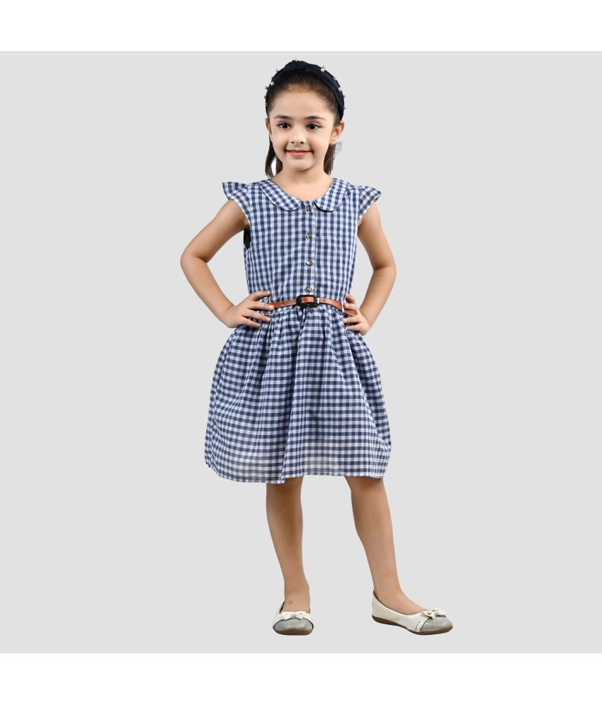     			Arshia Fashions - Blue Cotton Blend Girls Frock ( Pack of 1 )