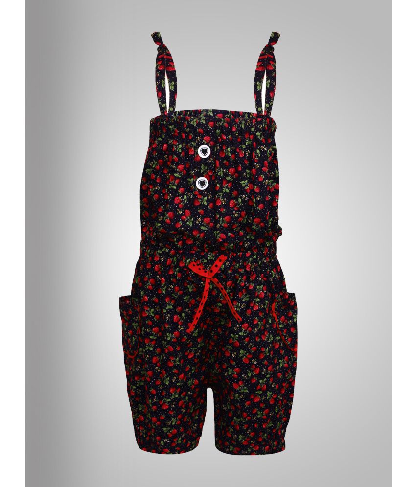     			Arshia Fashions - Red Cotton Blend Girls Jumpsuit ( Pack of 1 )