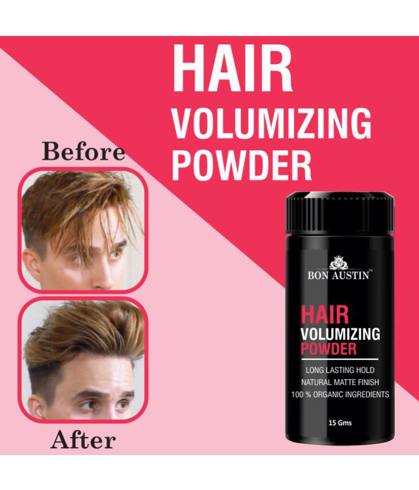 Bon Austin Hair Styling Powder for Voluminous Thin Hair with Matte Finish Clay 15 gm
