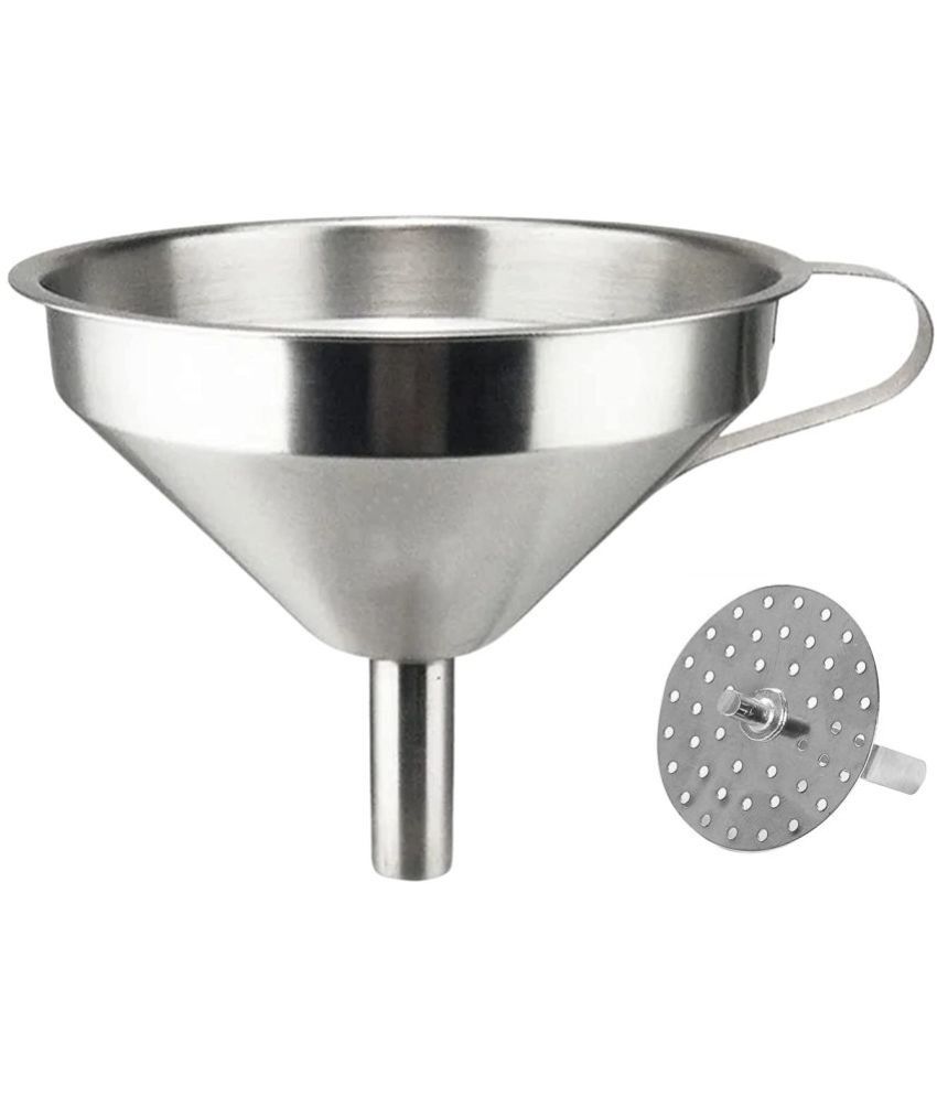     			Dynore - Silver Steel Strainer ( Pack of 1 )