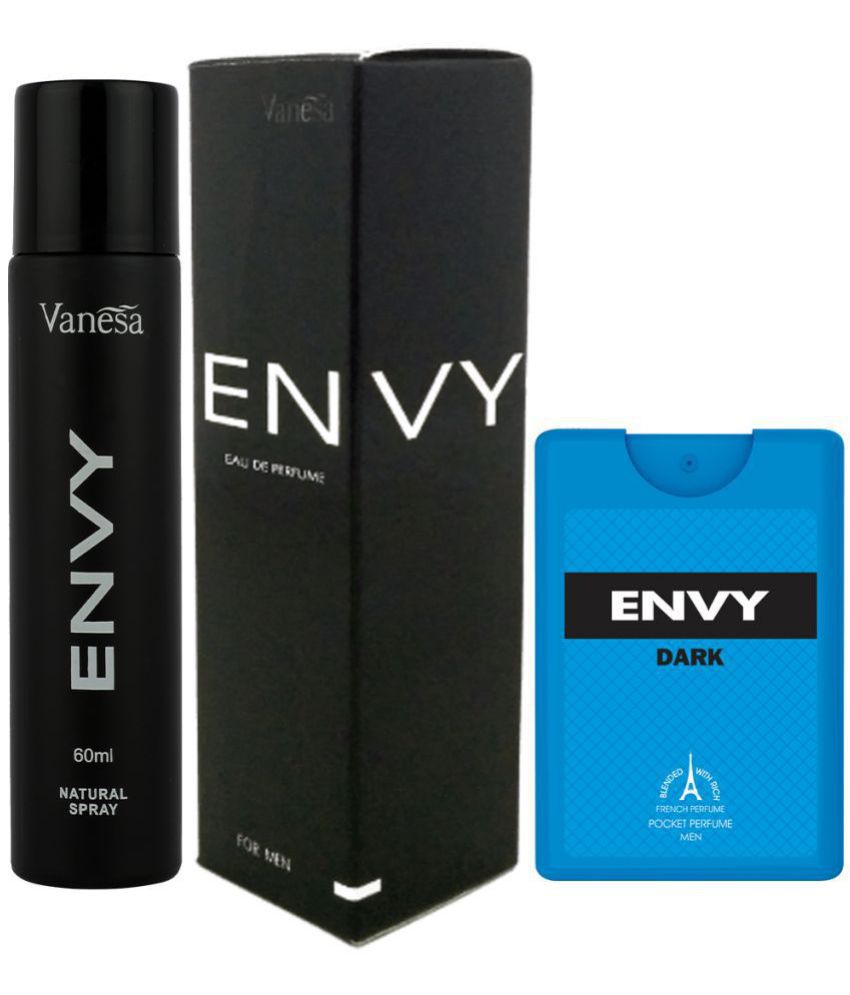     			Envy Natural Spray Perfume 60ml & Dark Pocket Perfume -18ml (Pack of 2)