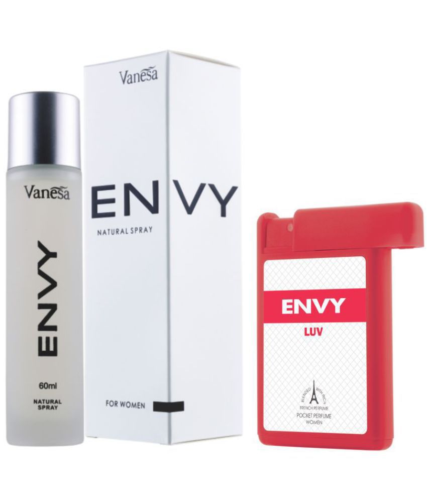     			Envy Natural Spray Perfume for Women 60ml & Luv Pocket Perfume 18ml