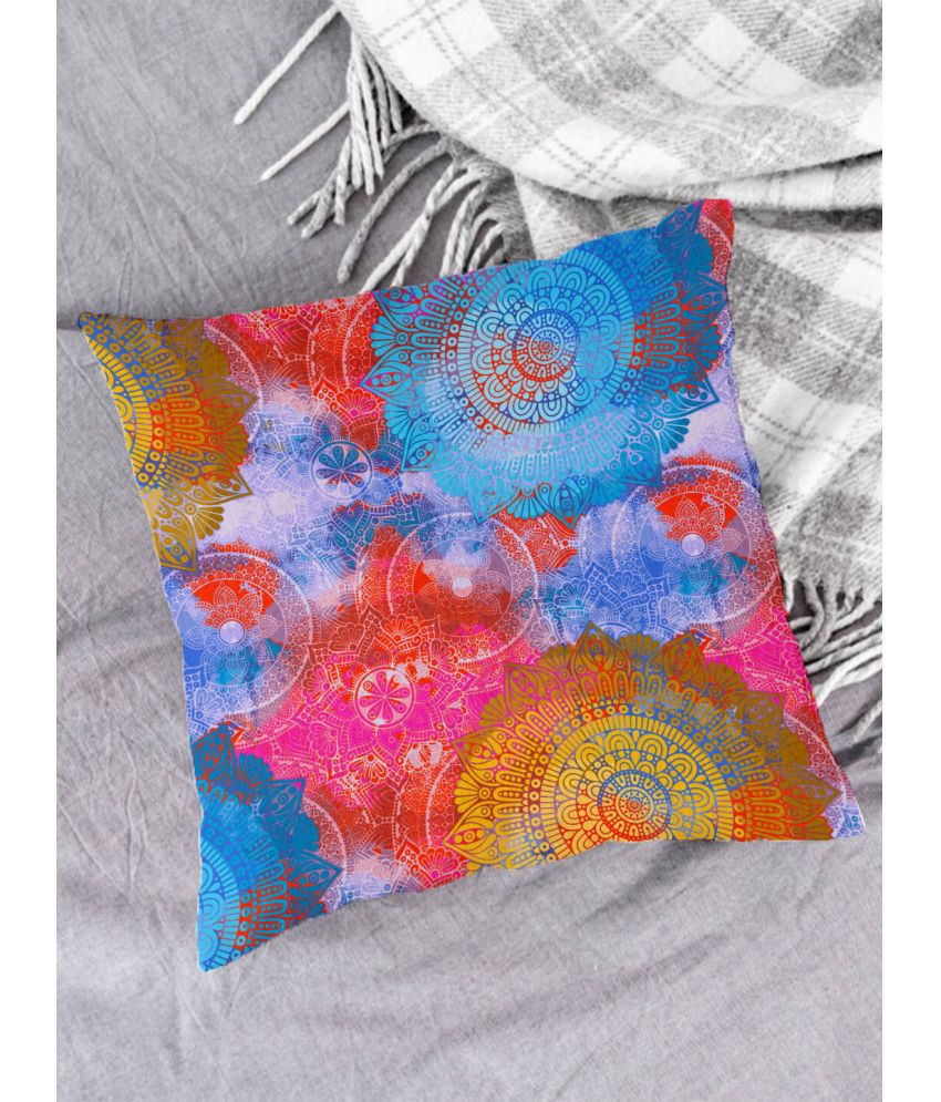     			Houzzcode - Water Repellent Multi Polyester Pillow Covers 40x40x3 ( Pack of 1 )