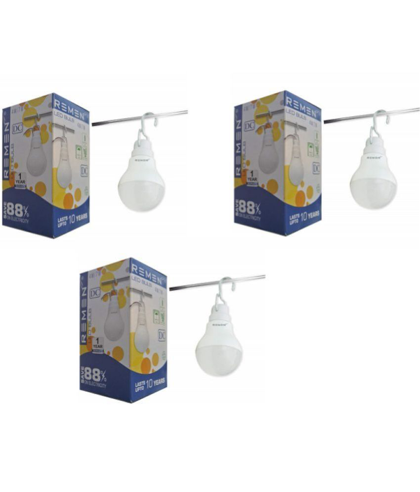     			Remen Led Lites - 4W Cool Day Light LED Bulb ( Pack of 3 )