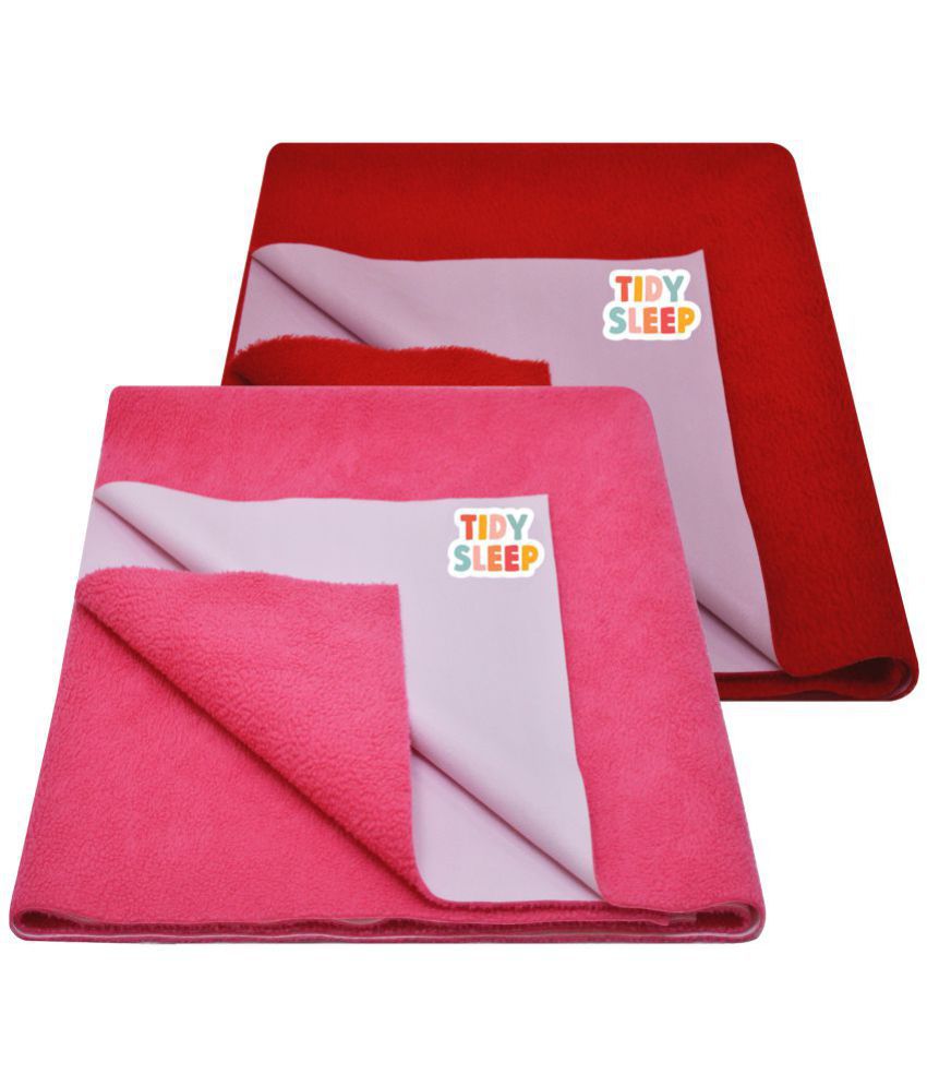 Tidy Sleep - Multi-Colour Microfibre Bed Protector Sheet ( Pack of 2 )