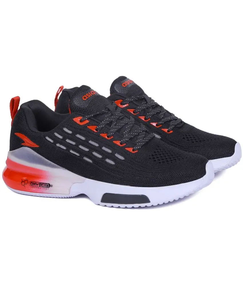 ASIAN OXYGEN 05 Black Men s Sports Running Shoes