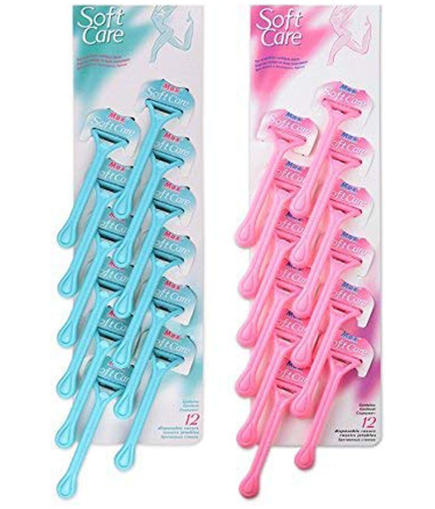 Disposable Razor for Body for Women and Men With Nourishing White Stripe By Authentic Store.(Pack of 24) Blue Or Pink Random Colour