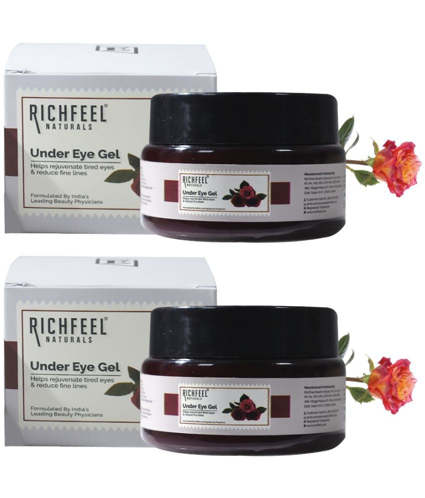     			Richfeel Under Eye Gel 50 Gms Pack of 2 Eye Mask 100 g