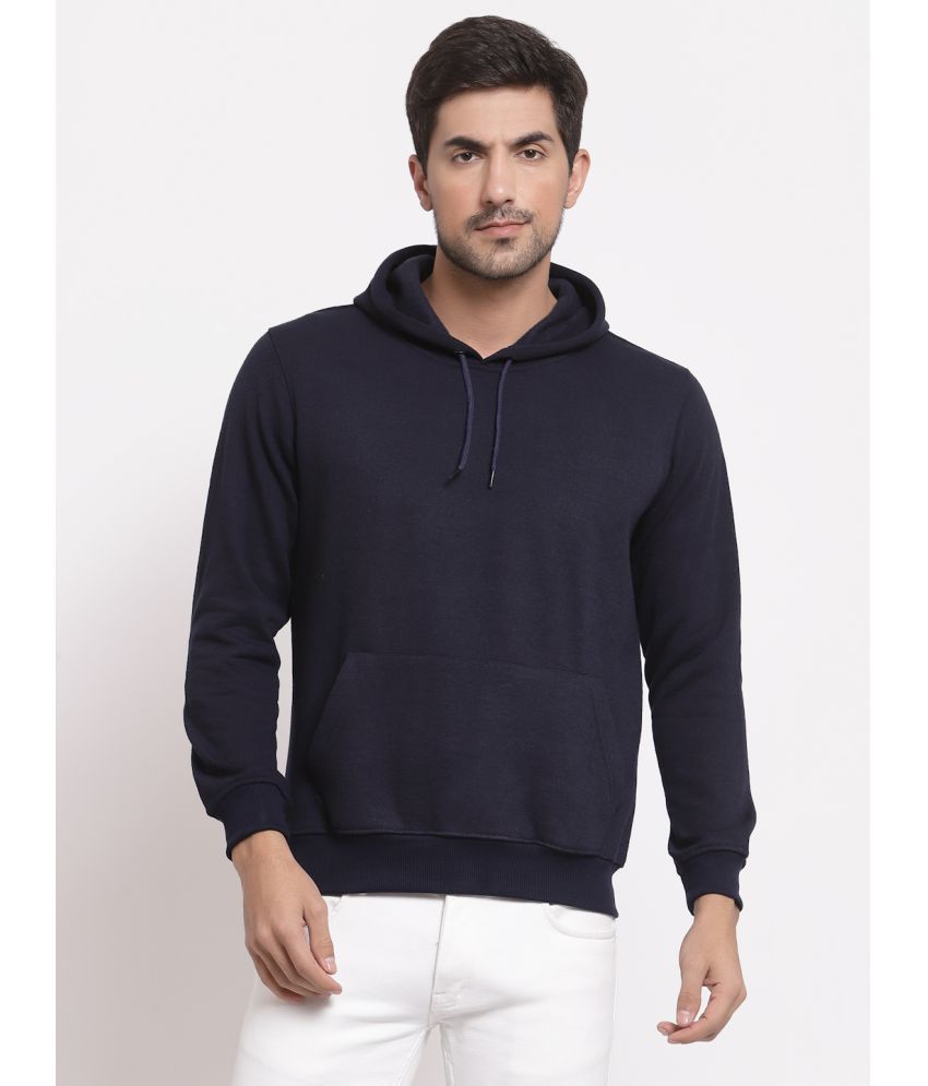Heathex - Navy Fleece Regular Fit Men's Sweatshirt ( Pack of 1 )