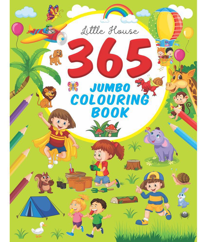     			365 Jumbo Colouring Book For Kids – Easy, Large, Giant Simple Pictures, All-In-One Colouring Book, Indoor Activities, Early Learning, Gift