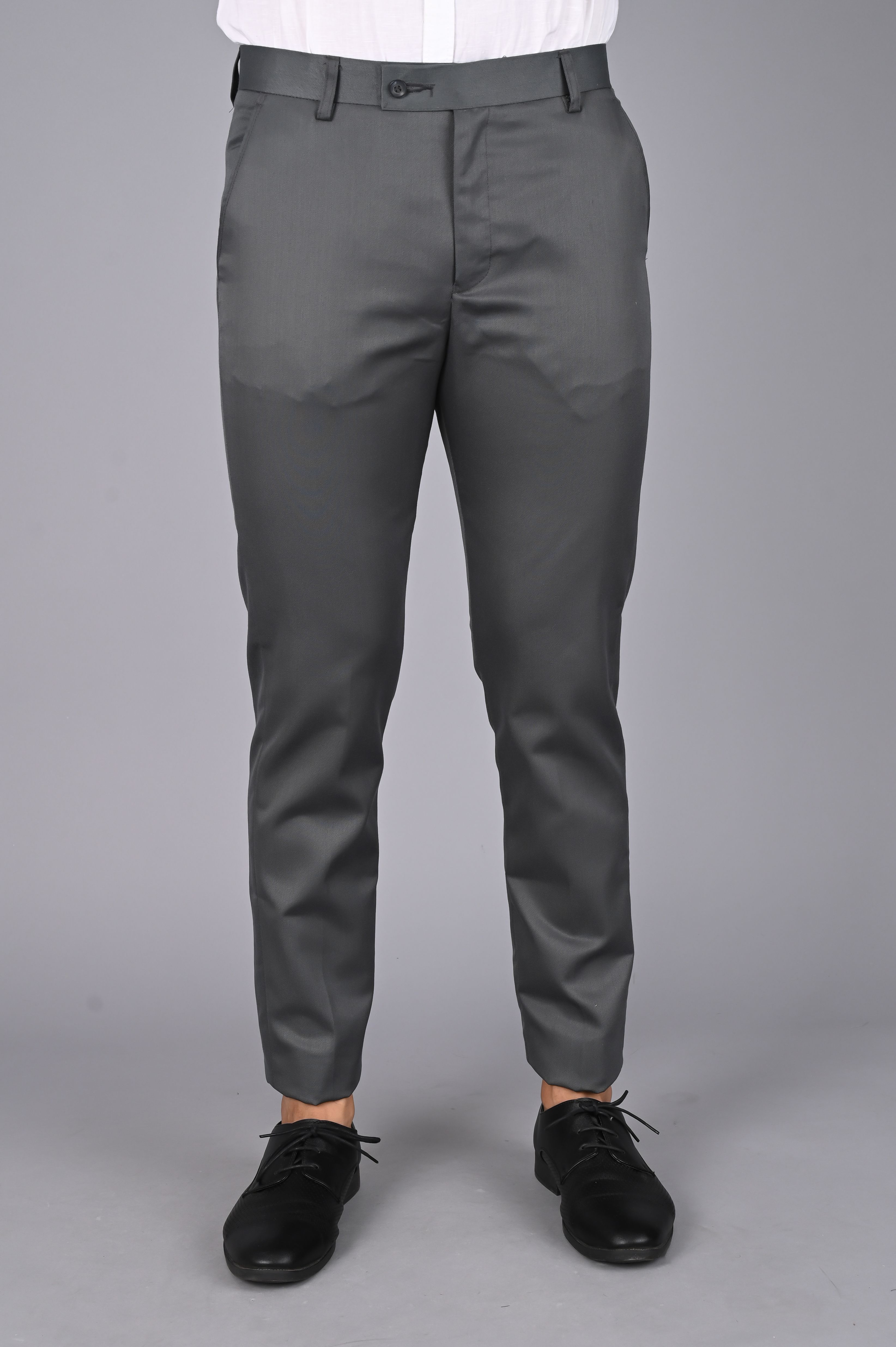     			MANCREW - Grey Viscose Slim - Fit Men's Formal Pants ( Pack of 1 )