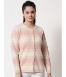 TAB91 Acro Wool Pink Buttoned Cardigans -