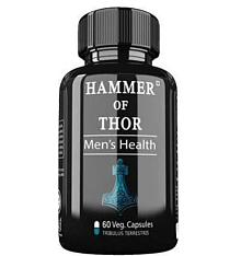 DR. Chopra Hammer Of Thor, Male  Organ Enlargement Capsules , 60 no.s, (100% Herbal Supplements )