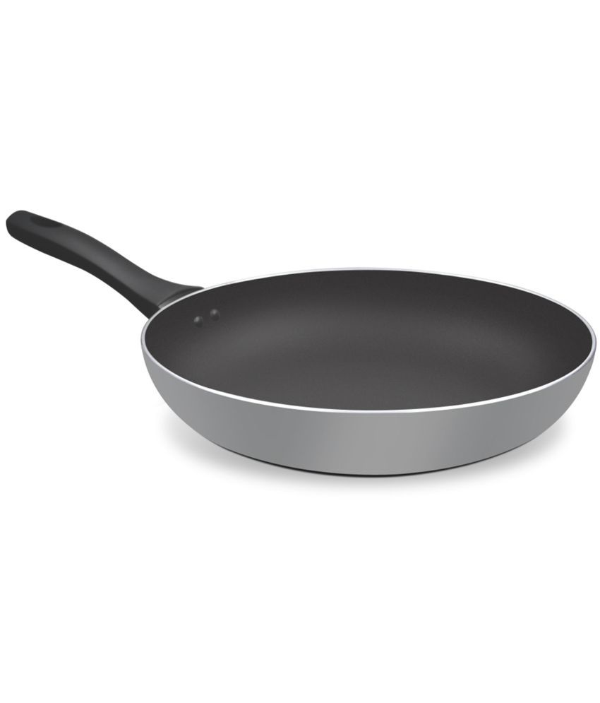     			Milton Pro Cook Black Pearl Aluminium Induction Fry Pan, 28 cm /2.5 Litre, Grey