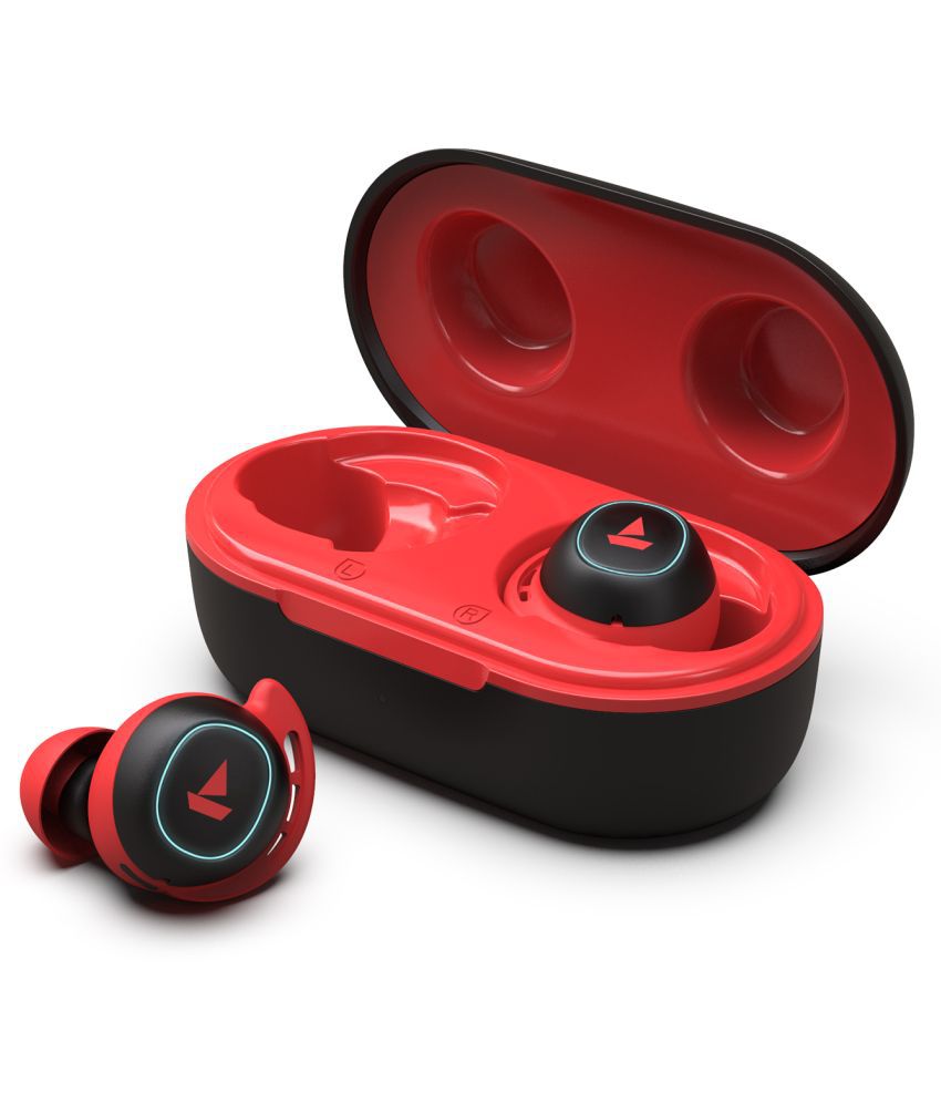 boAt Airdopes 441 On Ear Wireless With Mic Headphones/Earphones Red