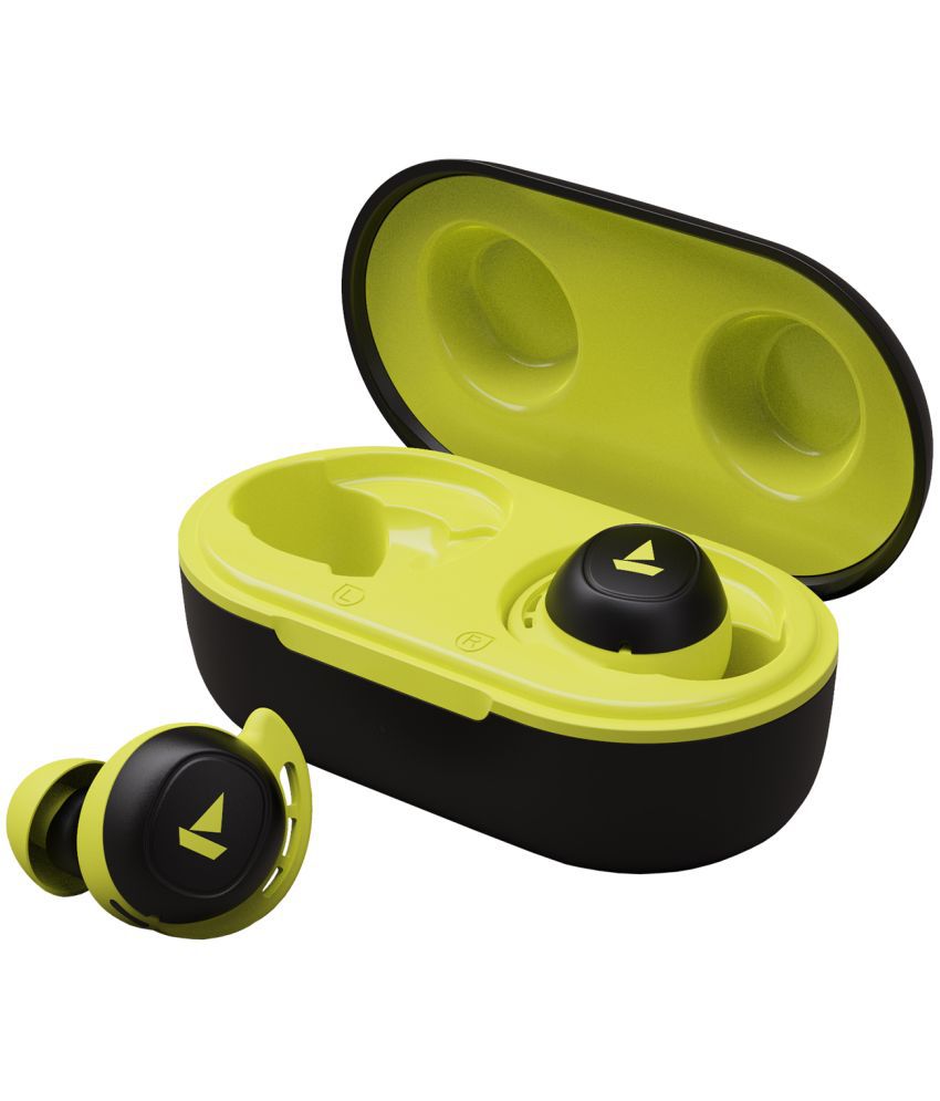 boAt Airdopes 441 On Ear Wireless With Mic Headphones/Earphones Lime