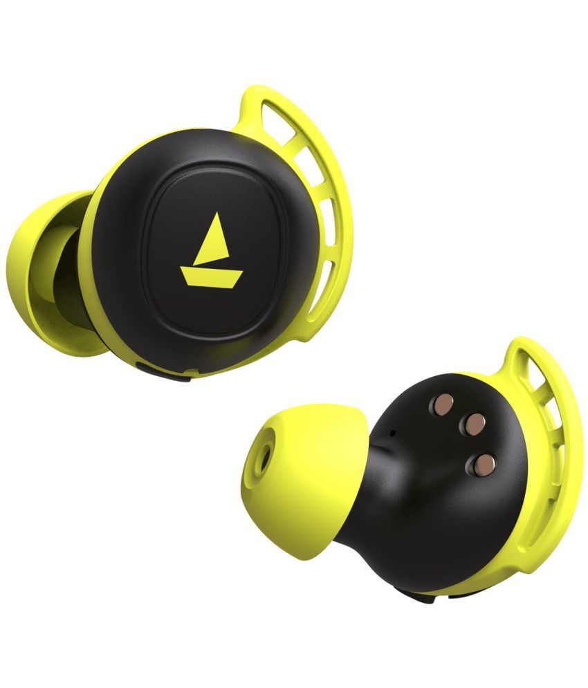 boAt Airdopes 441 Pro On Ear Wireless With Mic Headphones/Earphones Lime