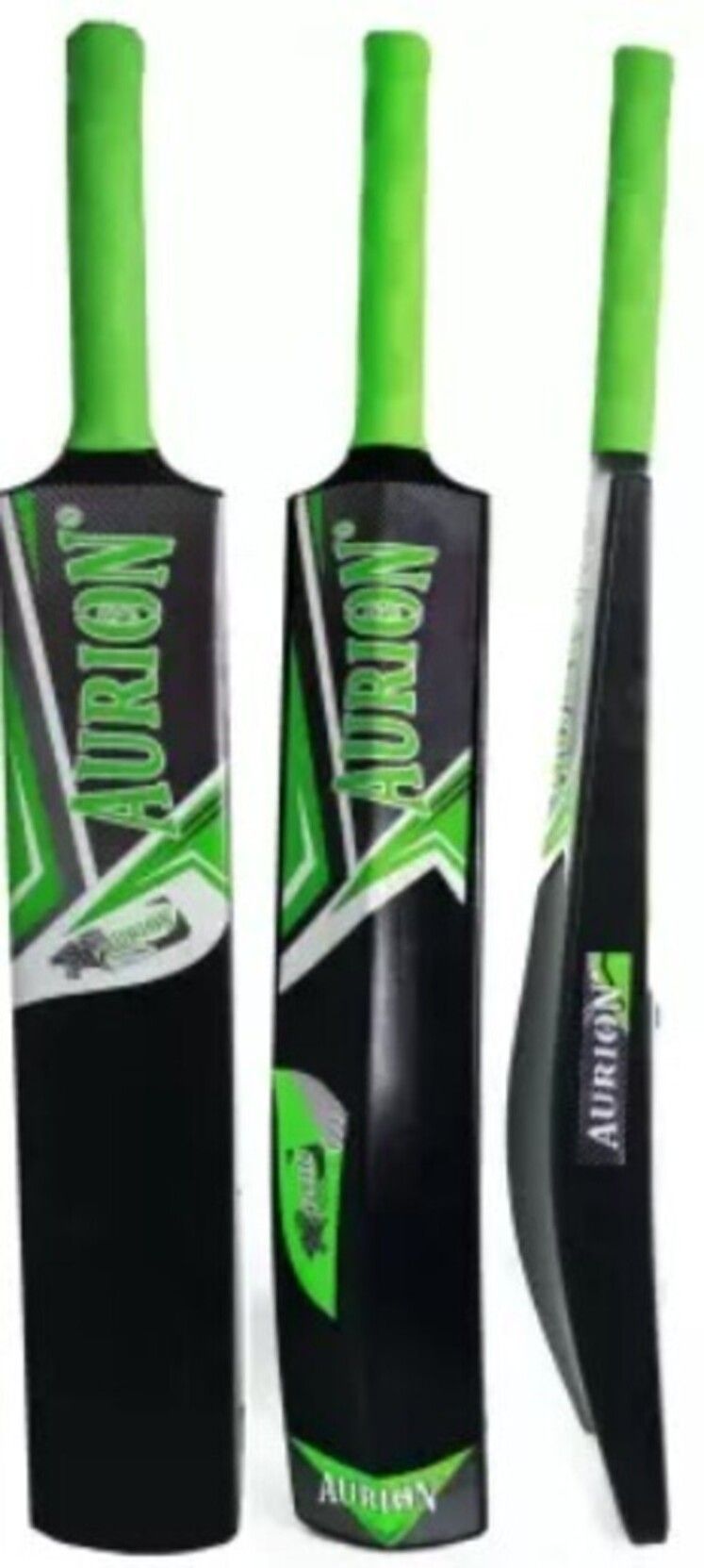 Aurion PVC Plastic Cricket Bat For Tennis Ball Play Green Black Buy