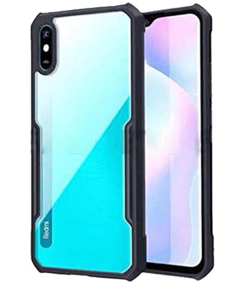     			Doyen Creations - Black Polycarbonate Defender Series Covers Compatible For Samsung Galaxy A30S ( Pack of 1 )