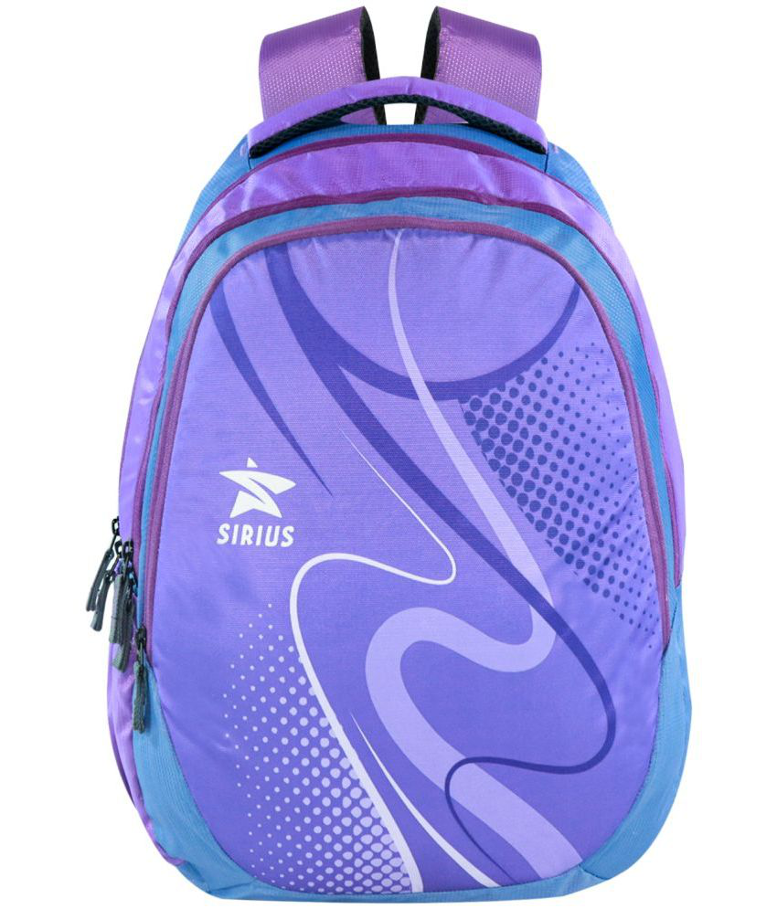 SmilyKiddos 25 Ltrs Purple Polyester College Bag