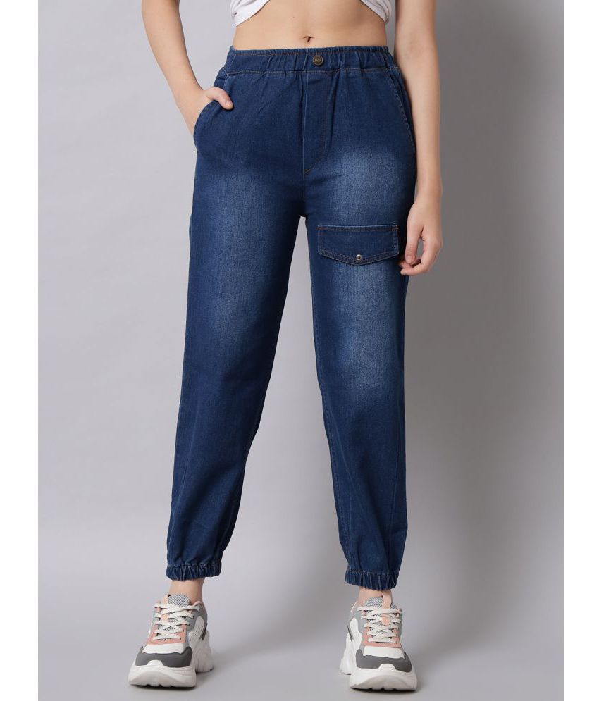 Q-rious - Indigo Denim Lycra Women's Jeans ( Pack of 1 )