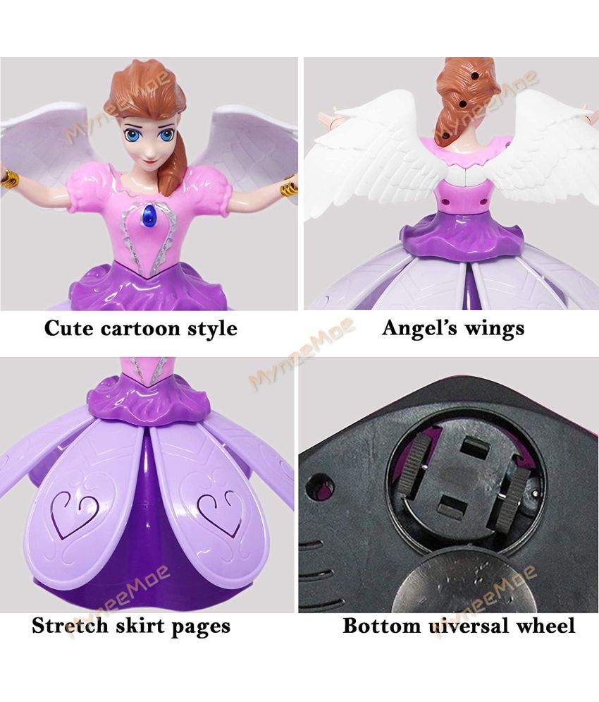 MyneeMoe®360 Degree Musical Dancing Doll Angel Girl Toy With Lights