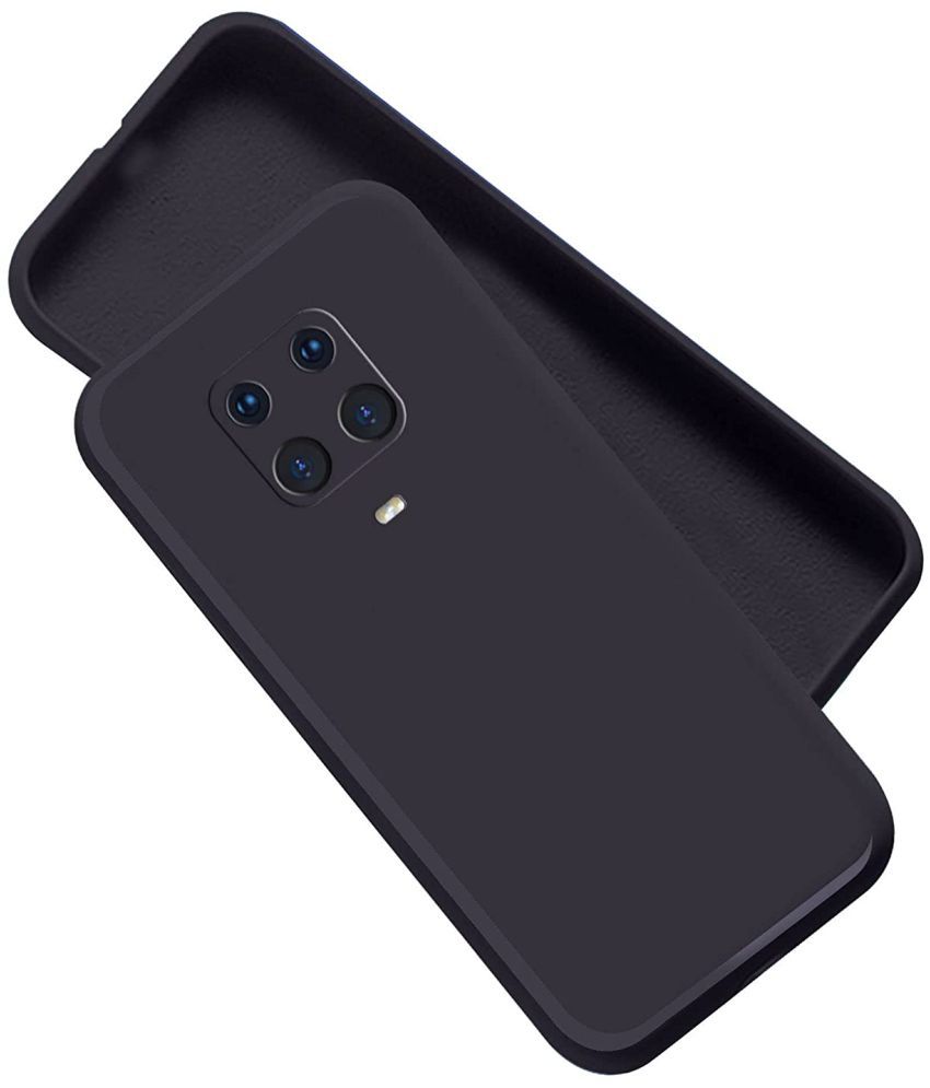     			Doyen Creations - Black Silicon Silicon Soft cases Compatible For Xiaomi Redmi Note 9 Pro ( Pack of 1 )