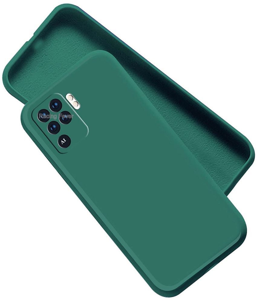     			KOVADO - Green Cloth Plain Cases Compatible For Oppo F19 Pro ( Pack of 1 )