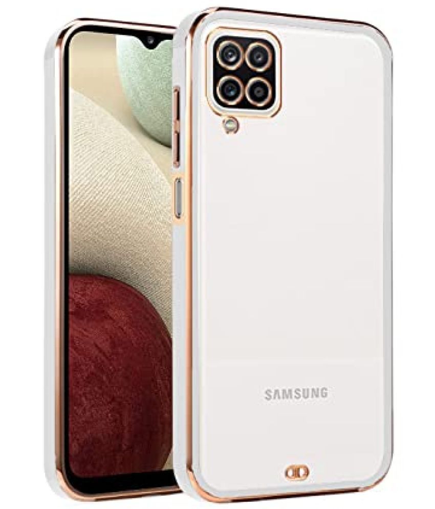     			KOVADO - White Silicon Silicon Soft cases Compatible For Samsung Galaxy F12 ( Pack of 1 )