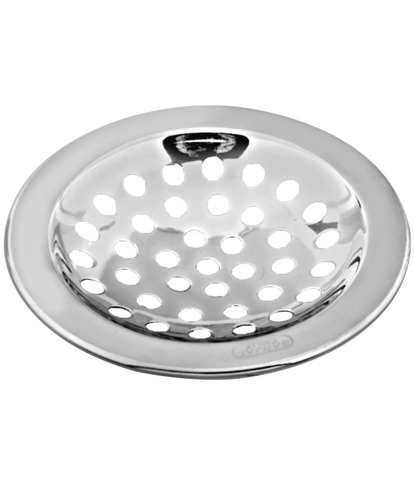     			Sanjay Chilly Pisto Stainless Steel 304 Grade Chrome Finished Floor Drain Grating  4.5"x4.5" Inches