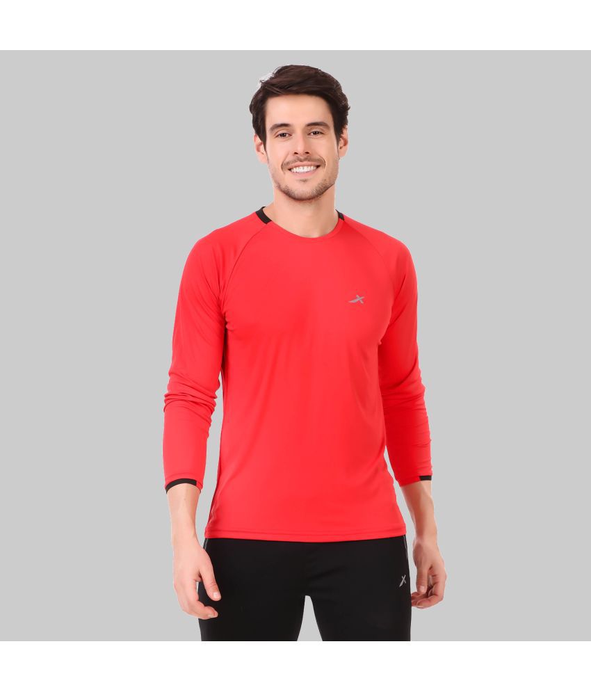     			Vector X - Red Polyester Regular Fit Men's Sports T-Shirt ( Pack of 1 )