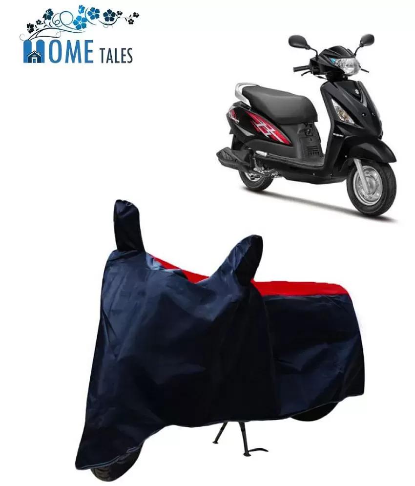 HOMETALES - Red & Blue Bike Body Cover For Suzuki Swish 125