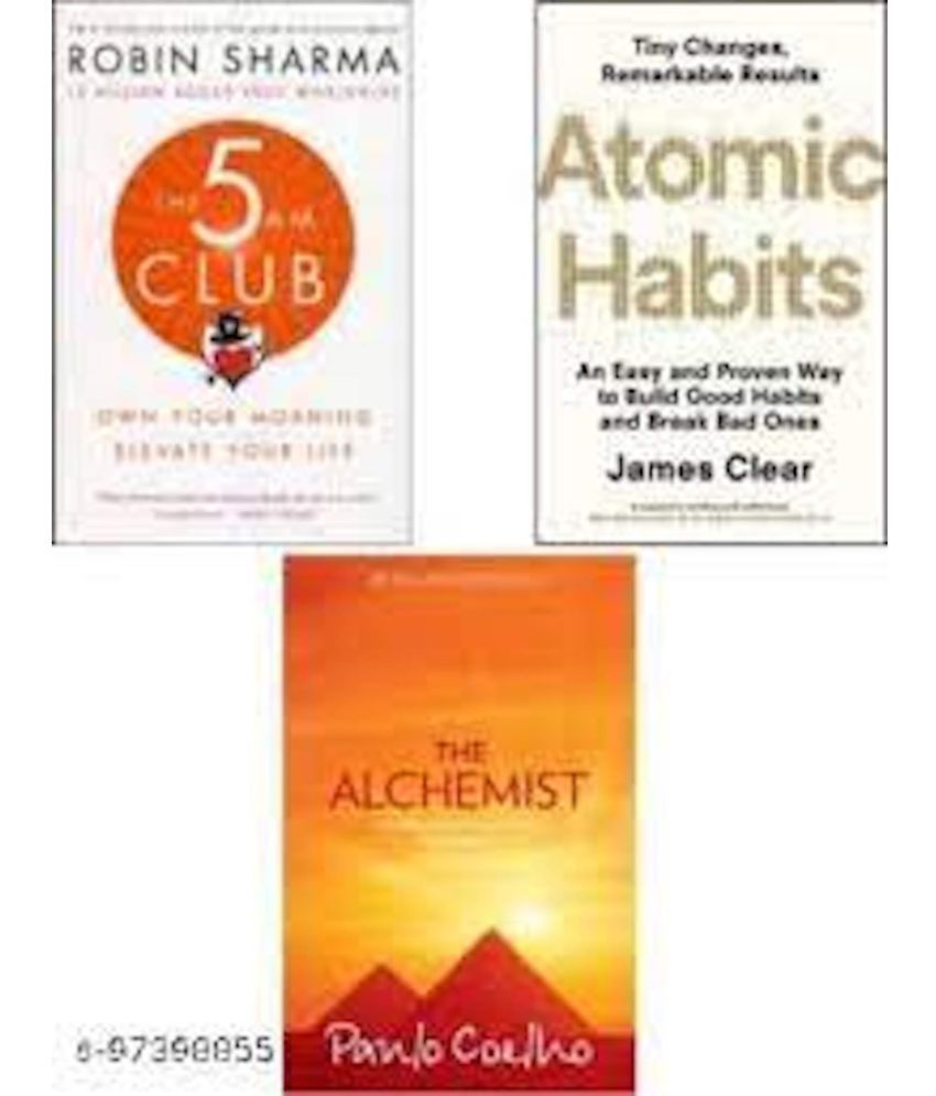     			Atomic habit + the alchemist + 5 am club