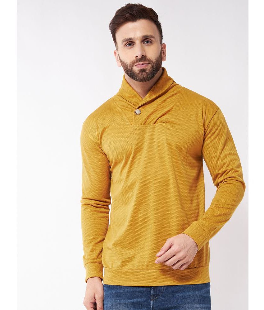 Gritstones - Yellow Polyester Regular Fit Men's Sweatshirt ( Pack of 1 )
